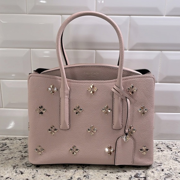 Kate Spade Margaux Spade Stud Medium Satchel Crossbody Bag EUC